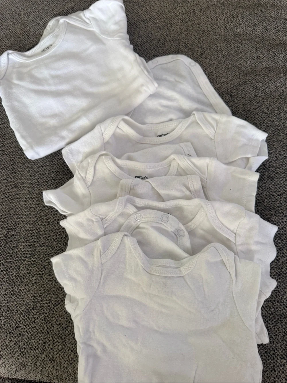 Carter's White Baby One-Piece Bodysuits Pack